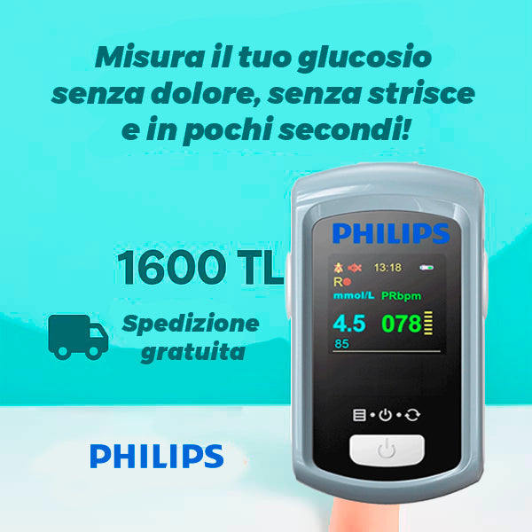 Misuratore laser non invasivo della glicemia Philips 2025, non è richiesto il prelievo del sangue